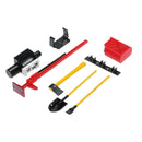 1/10 RC Car Parts Tow Hook Chain Bracket w/ Scoop Spade for Axial SCX10 D110
