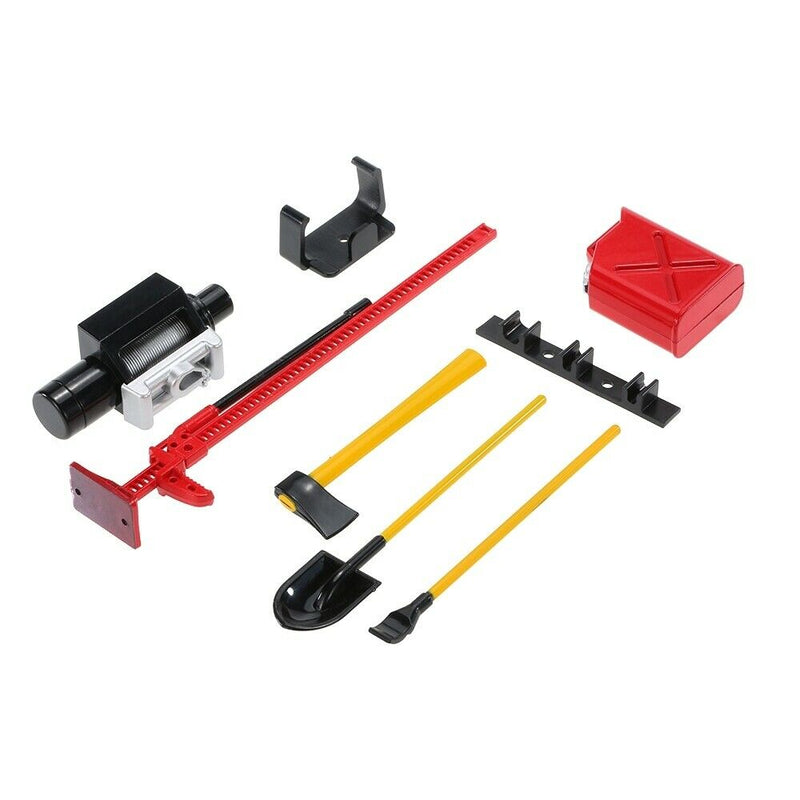 1/10 RC Car Parts Tow Hook Chain Bracket w/ Scoop Spade for Axial SCX10 D110