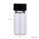 5pcs 5ml small cute lab glass vials bottles clear containers with screw cap0K