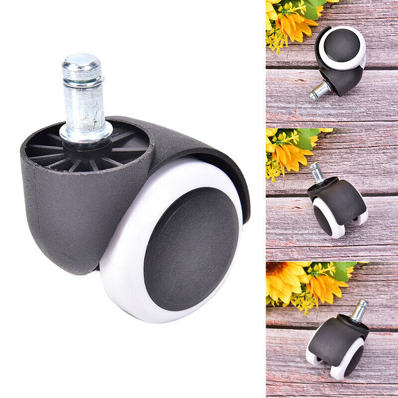5PCS Office Chair Caster Wheels Rubber for Hardwood Floor Replacement Set 73 Gw