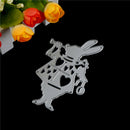 Alice Wonderland White Rabbit Metal Cutting Dies Stencil DIY Album Deco Craft M&