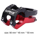 31.8x28.6x45mm Bike Stem Hollow Riser Outdoor Riding Accessory (Black Red) A