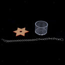 Parrot Bird Hex Star Acrylic Foraging Feeder Food Box Cage Toys for Treats