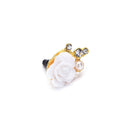 2PCS 3.5mm Rose Crystal Anti Dust Cap Earphone Jack Plug Stopper Cell Phone LJ