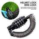 Steel Motorcycle Helmet PIN Motorbike Wire Telescopic Scooter Lock Anti-theft