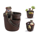 Rustic Succulent Pot Planter Flowerpot Home Desktop Potted Holder Garden