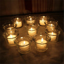 Clear Glass Votive Candle Light Holder Candlestick Xmas Wedding Supply I7N8