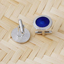 Beauty Blue Alloy Men's Wedding Party Gift Shirt Cuff Links Cufflinks Business