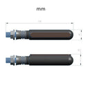 Yellow Flowing LED Turn Indicator+Red Flash Brake Light for Motorcycle Acc