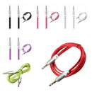Flat 1M 3.5mm Jack Plug To Plug Male Cable Audio Lead Headphone AUX MP3 iPo