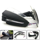 2Pcs 22Mm 7/8 Inch Motorcycle Hand Guard Led Turn Signal Handle Protector B