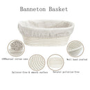 Rattan Bread Basket Pure Natural Cane Basket Storage Food & Fruit Baking Basket
