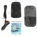 V7 2020 Car Radar Detector English Russian Human Voice Speed Alert (Black)