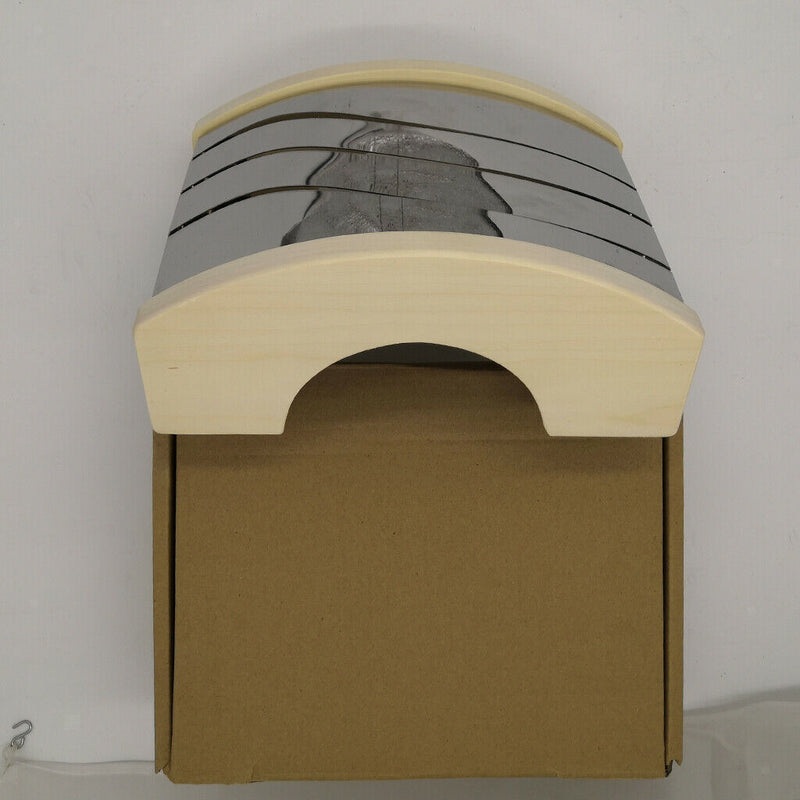 9.4x7.5'' Stainless Corner Sauna Light Shade Semi-Circular Lamp Shade Cover