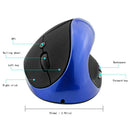 2.4GHz  Wireless Ergonomic Mouse Rechargeable 2400 DPI Adjustable 6 Buttons Mice