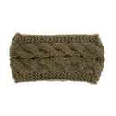 Khaki Yarn Color Spring Winter Ear Warmer Headband For Women Knitted Croche