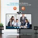 1080P Built-in Mic Game With Privacy Cover Tripod Fill Light HD Webcam Recording