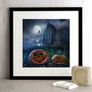 Halloween Castle 5D DIY Full Drill Round Diamond Painting Embroidery Kits