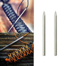 2Pcs Stainless Steel 550 Stitching Weaving Needles Hot New 78mm O3G7 A5B6