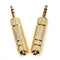 3.5mm Male To 6.35mm Female Stereo Audio Plug Headphone Jack Adapter Converter Z