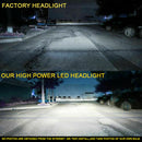 Waterproof H8 H9 H11 LED Headlight Bulbs Conversion Kit 6000K High Low Beam Lamp