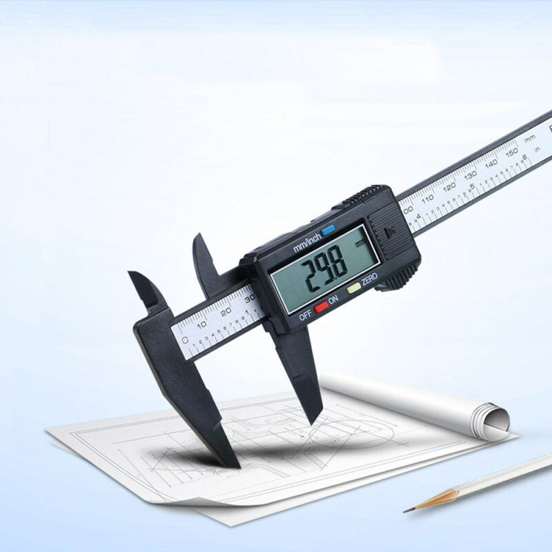 150MM/6inch LCD Digital Electronic Vernier Caliper Gauge Micrometer Rule GZH