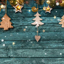 Christmas Wooden Board Background Cloth Photography Backdrop Photo Decor