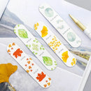 4pcs/set Autumn Leaf Simple Plant Magnetic Bookmark Book Marker Page Clip Office