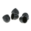 M8 (8mm) Black Domed Plastic Nut / Bolt Cover Caps 13MM Spanner Size -PK 100