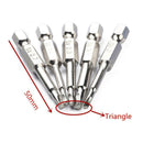 Magnetic Triangle Head Screwdriver Bits S2 Steel 1/4 Hex Shank  6.35mm