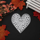 2pcs Love Heart Cutting Dies Stencils Scrapbook Embossing DIY Album Card