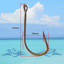 1Pcs 20/0 Large Stainless Steel Fishing Hooks Big Game Thick Tuna 7731 Fish Hook