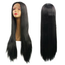 Human Hair Wigs Brazilian Hair Wig Natural Hairline Long Straight Hair Blac