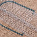 Green Hanging Wild Bird Seed Feeder Perch Peanut Garden Feeding Cage Iron Wire