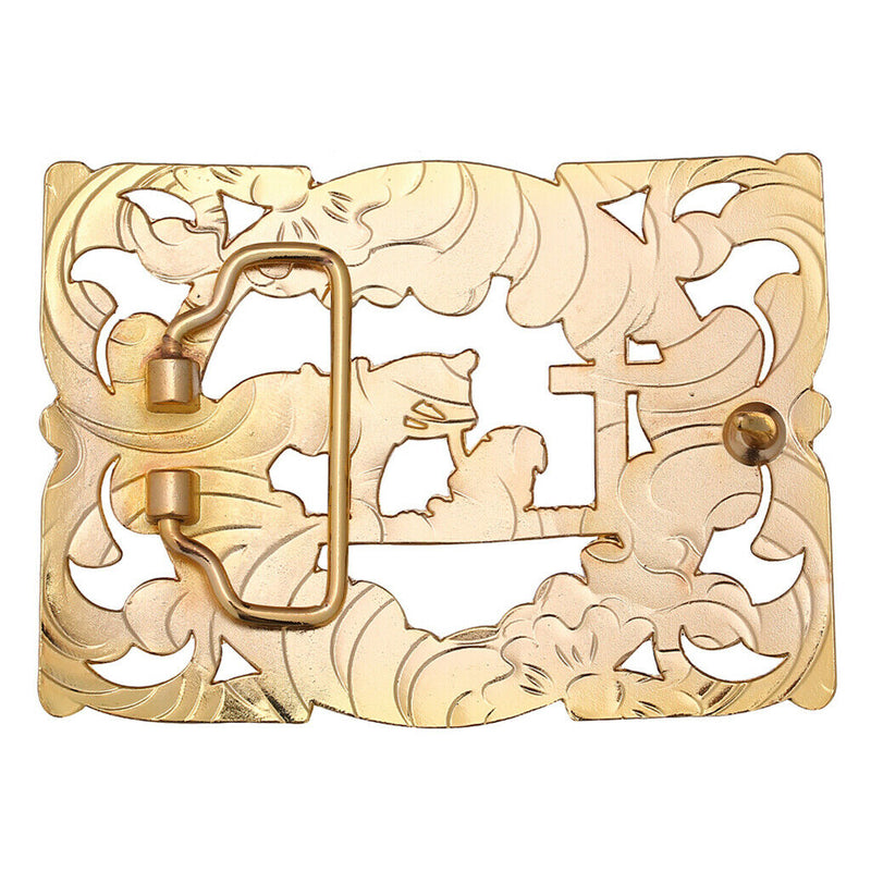 Fashion Knight Horse Belt Buckle Large Cowboy Cowgirl Unisex Engraved Belt Clamp