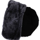 BLACK Men Elastic Plush Knitted Hat Cap Outdoor Winter Warm Headwear Beanie Neu