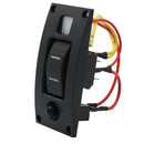 DC12V 24V Waterproof Red LED On/Off/On Boat Marine Rocker Switch