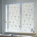 Hibiscus Flower PVC Waterproof Anti Oil Frosted Opaque Glass Window Film