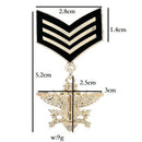 Exclusive Army Badge  Lapel Stick Brooch Pins Breastpin Party Jewelry