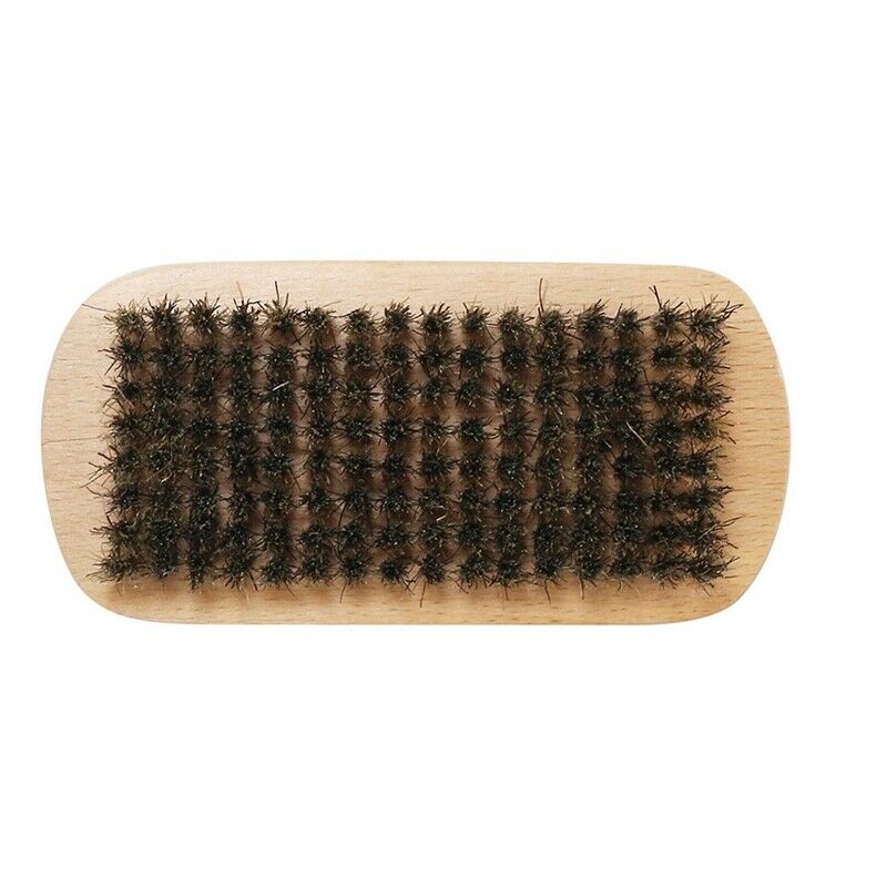 Blue Zoo Men Boar Hair Bristle Beard Mustache Brush Hard Oval Wood Male Bru X8W7