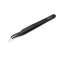 2Pcs/set New Black Anti-static Straight Curved Tweezers Fashion Tools MO