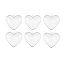 3Pcs 65/80/100mm DIY Clear Plastic Bath Bomb Mould Acrylic Mold Heart Shape New