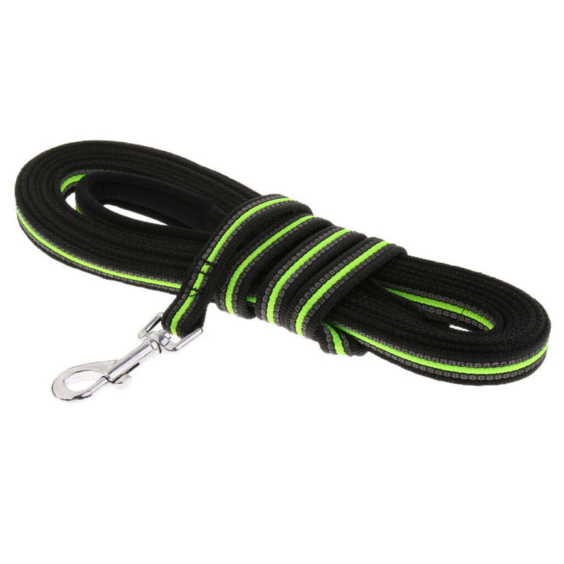 Dog Training Leash Heavy Duty Rope Lead for Dogs Puppy Green Black