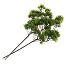 2 Piece Artificial Real Touch Pine Leaves Plant Foliage Garden Decor Green