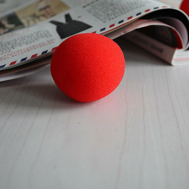 Close-Up Magic Street Classical Comedy Trick Soft Red Sponge Ball X 10 3c