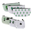 Canvas students' school bag box pencil case wallet wallet cosmetic bag cact