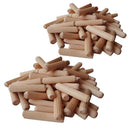 200X WOODEN STICKS UNFINISHED NATURAL WOOD CRAFT DOWEL ROD F/ DIY WOOD CRAFT