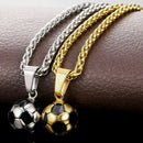 Football Pendant Necklace Men Stainless Steel Necklace World Cup Football N H7M2