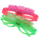 Happy New Year Flashing Led Glasses Luminous Light Up Gift Glowing HeadbandA_3C