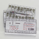 500pcs Tiny Screws Nuts + Screwdriver Watch Electronics Eyeglasses Screws